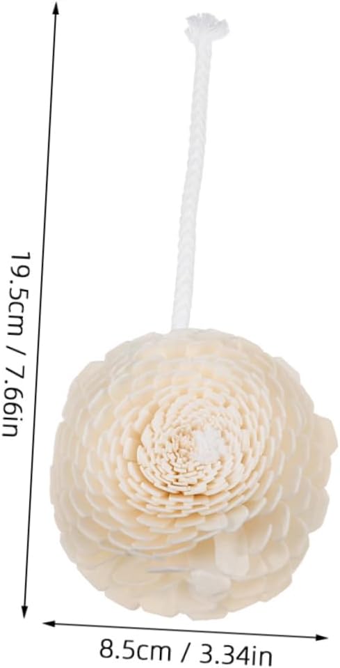 3Pcs Faux Flower Aroma Diffuser Replacement Realistic Rope Floral Design for Home Office Decor Essential Oil Diffuser Flowers Durable Aesthetic Fragrance Release