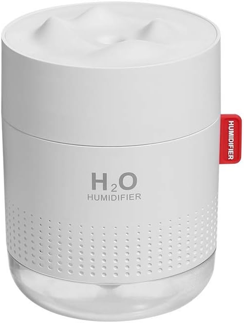 500ml Mist Humidifiers, Waterless Auto-Off Quiet Air Humidifier with Night Light, with 10~16 Working Hours for Home Office Baby Bedroom