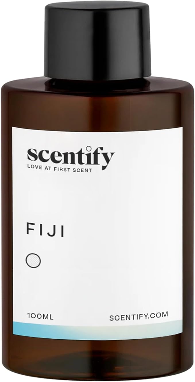 Scentify Fiji Aroma Oil Refill Scent for Oil Diffusers - Citrus, Bergamot, White Tea, Musk Scents - Luxurious Relaxing Aromatherapy Diffuser Fragrance 100ml, 3.38 oz