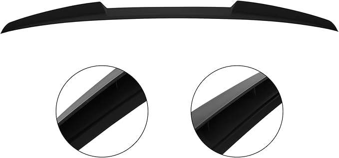 SCITOO Glossy Black Stickers Spoiler Wing Body Kit Compatible with 2012-2018 for Volkswagen for Jetta Rear Trunk Spoiler Wing Splitter Chin Exterior Diffuser