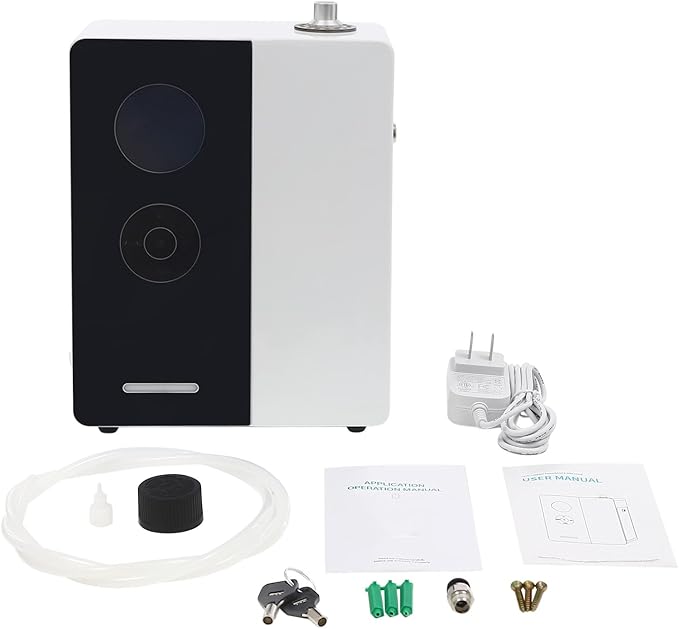 Smart Scent Air Machine, Waterless Essential Oil Diffuser for Home, HVAC Scent Diffuser 200ml Connect to WiFi, Atomizing Machine Cover Up to 1500 Sq.Ft Diffusers for Commercial Hotel Hoom Room
