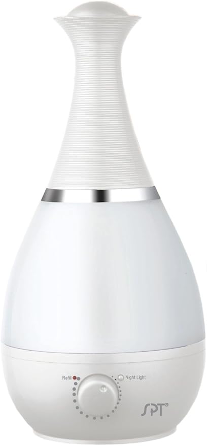 SPT Ultrasonic Humidifier with Fragrance Diffuser, White