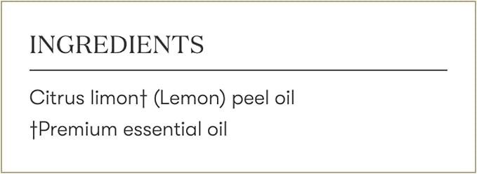 Young Living Lemon Vitality Essential Oil - 100% Pure, Food-Grade Citrus Flavor Enhancer - Antioxidant and Immune Support - Culinary and Beverage Flavoring - 5ml
