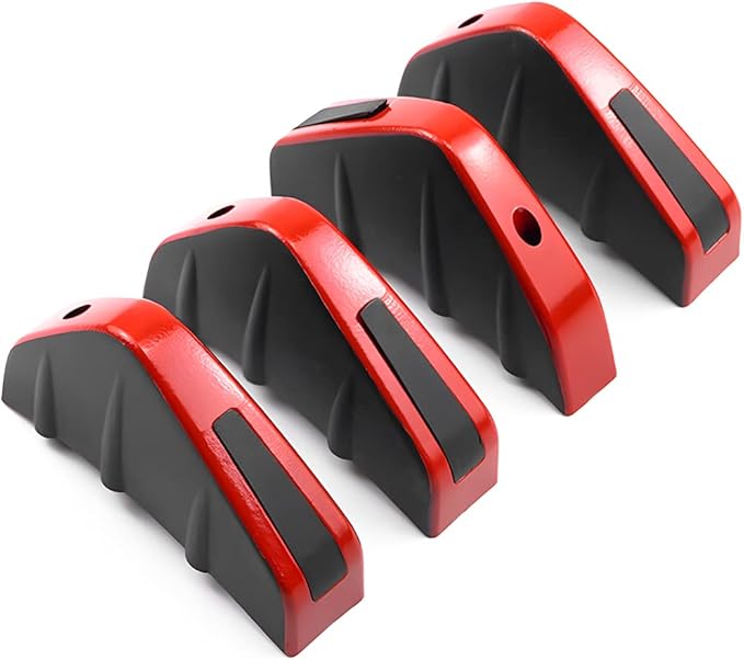 4pcs Car Lower Bumper Lip Diffuser, Anti-Crash Accessories Spoiler Fin Protector, Rear Splitter Lip Wing with Screw, Universal Auto Decoration for Car SUV Truck