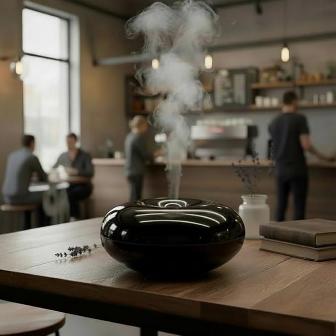 Black Mizu(Water) Sleek Design Essential Oil Ultrasonic Diffuser Timer LED Light Aromatherapy