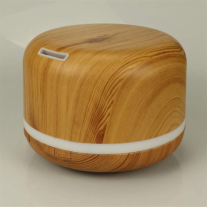 Premium 500ML Essential Oil Diffuser Aromatherapy Humidifier Large Capacity Coverage Area for Home Room Office Long Run Timer Lights Kids Baby Wood Grain