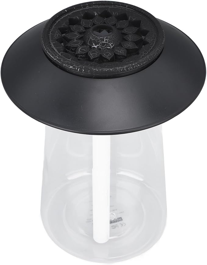 Mushroom Shape Humidifier Diffuser, 760ml Rechargeable Essential Oil Diffuser with Dual Mist Modes, Ultrasonic Air Humidifier for Bedroom Office Home Decoration (Black)