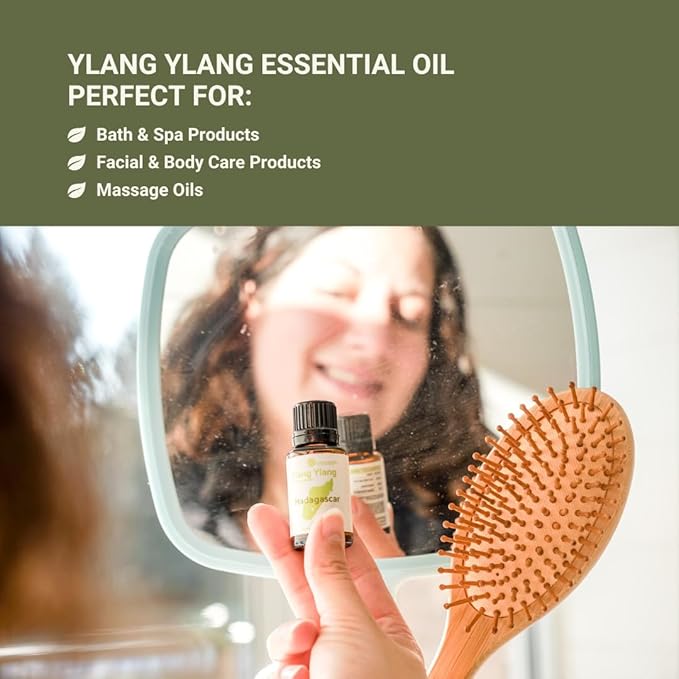 Ylang Ylang Essential Oil - Direct from Malagassi Essential Oils Madagascar - Steam Distilled - Aceite de Ylang Ylang for Aromatherapy, Diffuser, DIY Candle and Soap Making - 2lbs