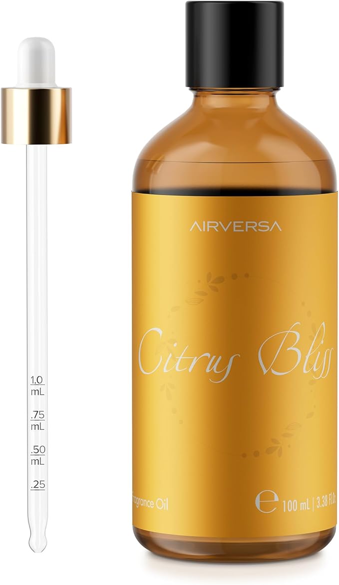 Airversa Diffuser Oil, Fragrance Oil 3.38 Fl Oz | 100 mL - Citrus Bliss
