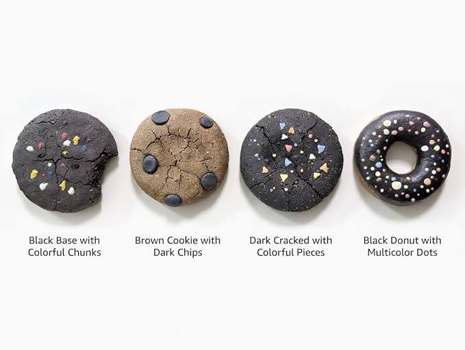 Handmade Ceramic Cookie Shape Passive Diffuser for Essential Oils, Aromatherapy Home Office Car Decor, Natural Clay, Round, Assorted Colors (1, Chocolate)
