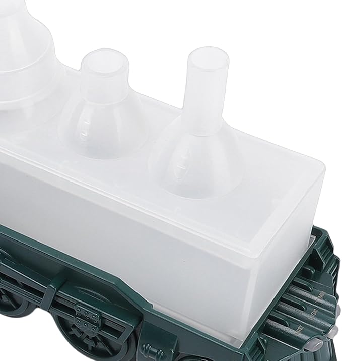 EBTOOLS 300Ml 8W Train Shaped Humidifier With Night Light, Dual Spray Modes, Warm and Cool Blue Light, Low Noise, Essential Oil Diffuser, Misting Function, Cool Mist Humidifier (green)