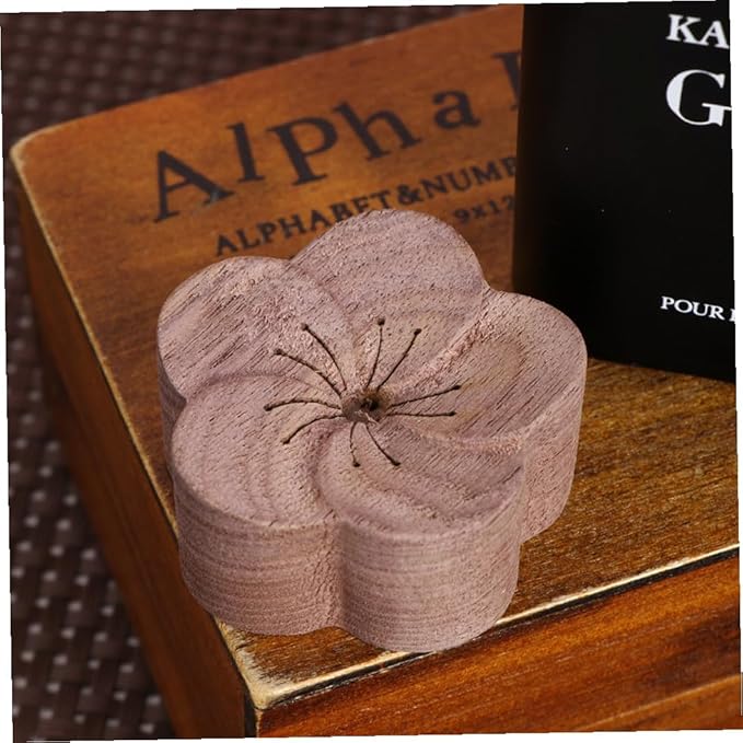Essential Oil Wood Diffuser Plum Blossom Aromatherapy Diffuser Wood for Home Office Bedroom Sleep with Natural Black Walnut