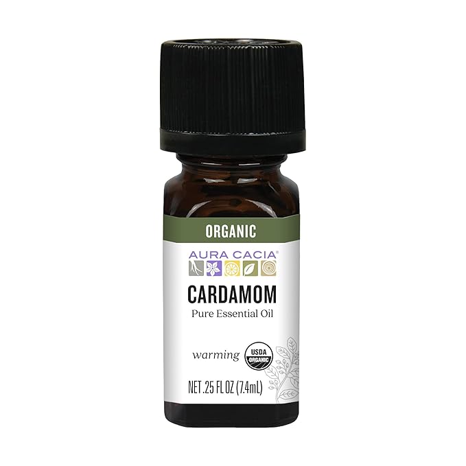 AURA CACIA Organic Cardamom, 0.25 FZ