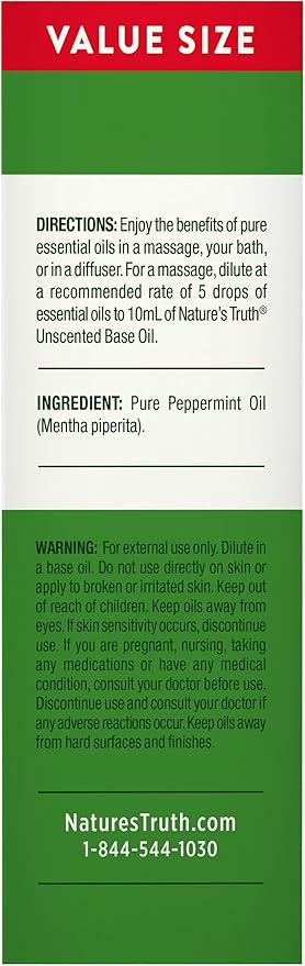 Nature's Truth Essential Oil, Peppermint, 2 Fl Oz