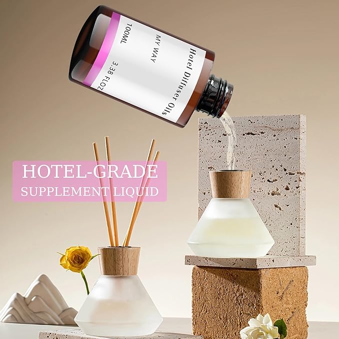Miami Aroma Oil Refill Scent for Oil Diffusers - Creamy, Cashmere, Sandalwood, Musk Scents - Luxurious Relaxing Aromatherapy Diffuser Fragrance 100ml, 3.38 oz (Santal)