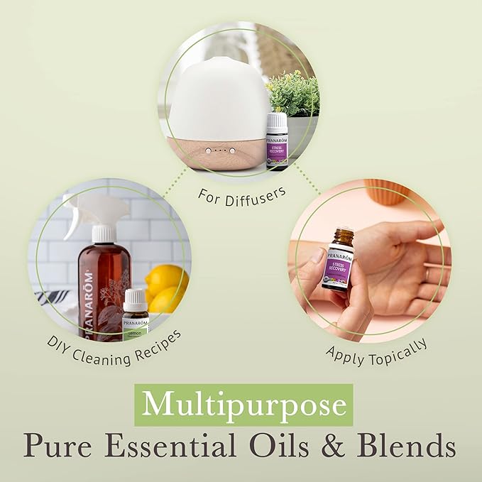 Pranarom - Essential Oil Starter Kit (Lavender, Lemon, Peppermint, Grapefruit, Sage) 5ml USDA Certified Organic