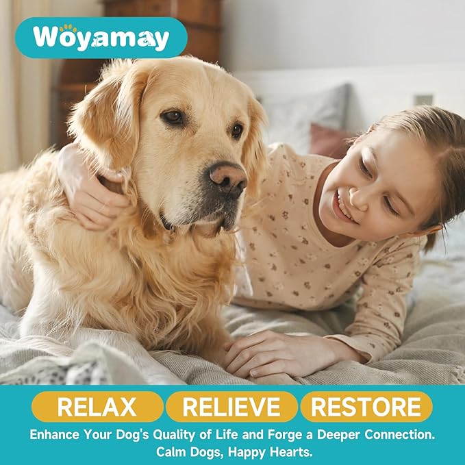 Woyamay Dog Calming Diffuser Refills - 4 Pack Dog Pheromones Calming Diffuser for Dog Anxiety Relief, Dog Pheromone Diffuser, 120 Days Pheromone Diffuser to Calm Dogs, Fits All Common Diffuser Heads