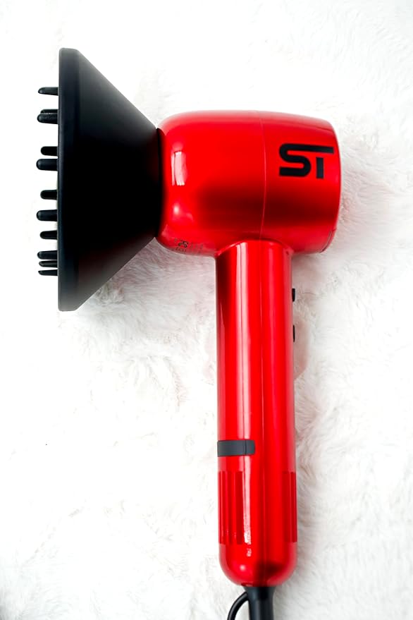 Curly Hair Diffuser Attachment by Supreme Trimmer | Adaptable for Blow Dryer SHD347 for Curly, Wavy & Natural Looking Hair | HDi300 Black