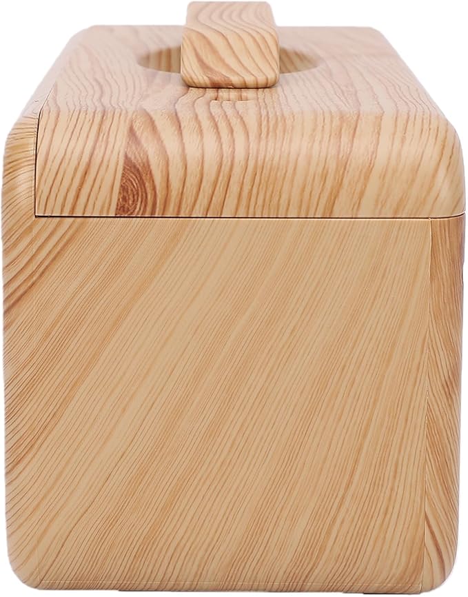 Essential Oil Diffuser, 600ml USB Cool Mist Humidifier with Light, Dual Spray, Aromatherapy Diffuser, Ideal for Bedroom Hotel Spa Yoga Room (Dark Wood Grain)