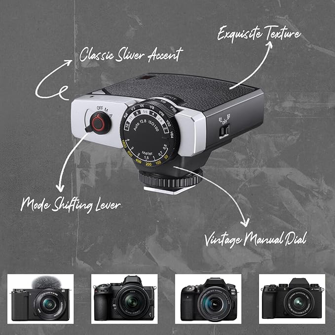 Godox Lux Junior Retro Camera Flash with Diffuser, Speedlite GN12 6000K±200K CCT, Automatic and Manual Modes 1/1-1/64 Flash Power, 28mm Focal Length for Canon Nikon Sony Fuji Olympus Cameras - Pink