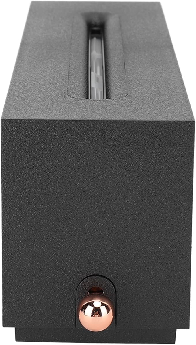 Flame Air Diffuser 3D Fireplace Appearance Multi Colored Fire Automatic Power Off 320ml Silent Flame Mist Air Humidifier for Bedroom Office (Black)