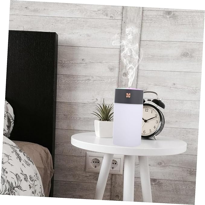 NUOBESTY Multipurpose USB Desktop Air Freshener Humidifier with Essential Oil Diffuser Portable Low-Noise Vehicle Aromatherapy Mist Maker for Bedroom Office Travel Moisturizing Dry Skin