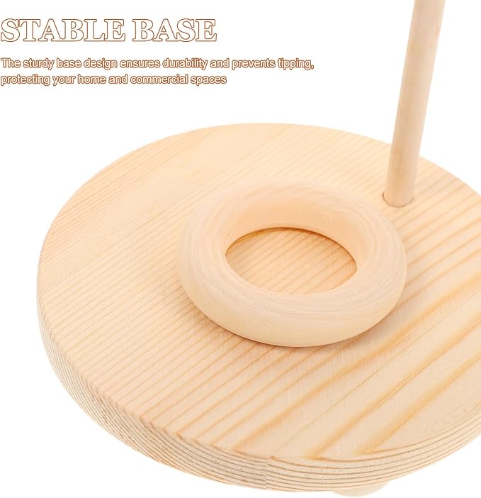 Wooden Flower Essential Oil Diffuser Stand with Base, 2-in-1 Aromatherapy Essential Oil Storage Organizer Rack for Home, Spa, and Massage Shop Use