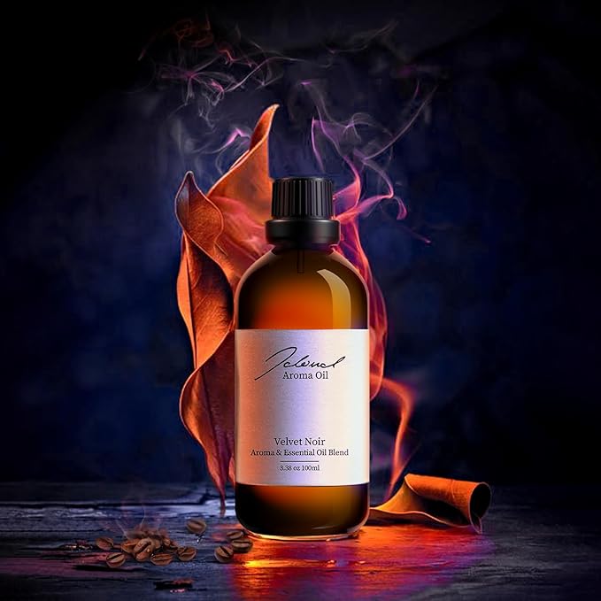 JCLOUD Velvet Noir Essential Oil for Scent Air Machine | Home Luxury and Hotel Scents for Diffuser - Pure Aromatherapy Diffuser Oil with Blackcurrant, Jasmine and Musk - 100mL