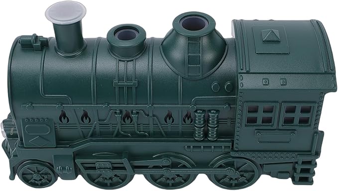 Fabater 300ML Train Shaped Humidifier with Night Light for Bedroom Desk, Train Essential Oil Diffuser Cool Mist Humidifier Dual Spray Modes (Green)
