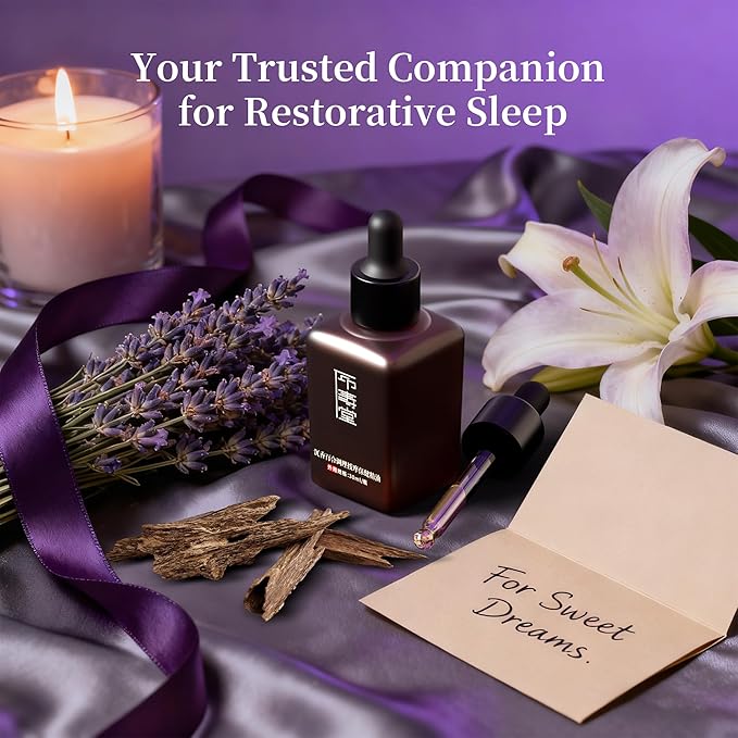 Tranquility Sleep Essential Oil Blend – Agarwood, Lavender & Ylang Ylang for Bedtime Relaxation, Calming & Deep Sleep – 30ml Natural Skin-Safe Aromatherapy by Asanté Labs (1.01 Fl Oz (Pack of 1))