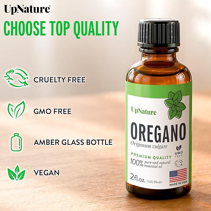 UpNature Oregano Oil - 100% Pure Oregano Essential Oil 2oz