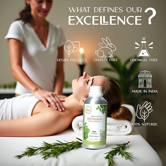 My Ace Rosemary Essential Oil | Pure, Natural & Premium Grade with Dropper | for Scalp Care, Diffuser, Skin, Aromatherapy, Massage & Bath Use | 16 fl oz