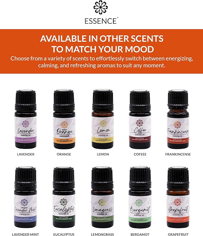 Essence Orange Essential Oil, 5 ml | Aromatherapy Oil for Diffusers & Personal Use | Natural Fragrance for Relaxation, Clarity & Wellness | Made in USA | Sweet & Refreshing Scent