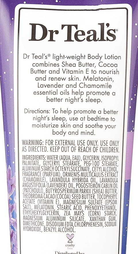 Teal's Adults Body Lotion Melatonin & Essential Oils Night Sleep, 8 oz (Pack of 5)
