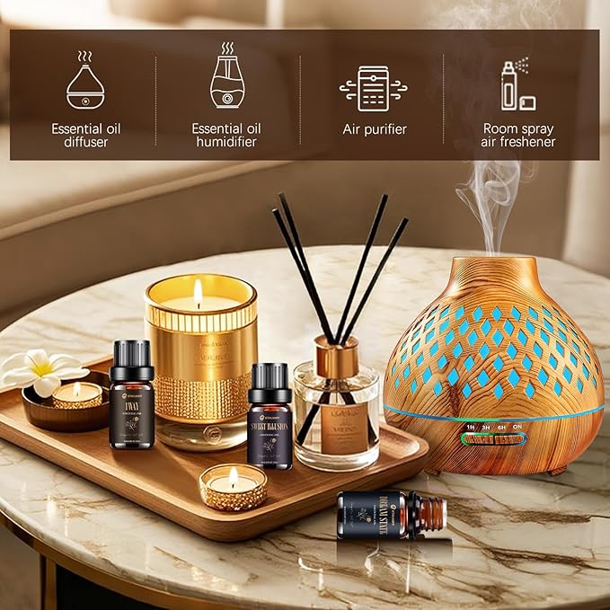 Hotel Collection Diffuser Oil, Hotel Diffuser Oils, Luxury Essential Oil for Diffuser, Soap & Candle Making Scents - 1 Way, Dream State, Coastal Cabine, Gloden Magic