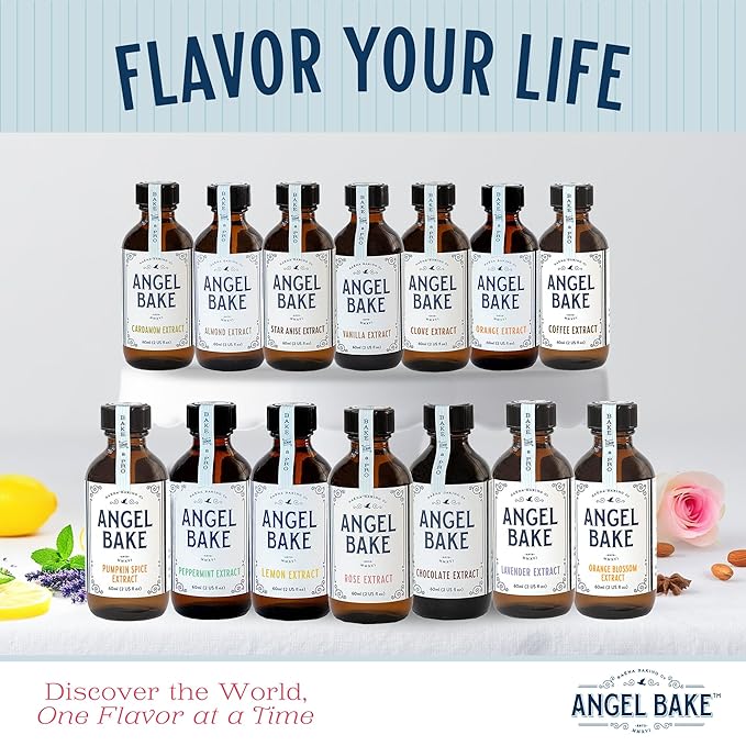 Pure Orange Blossom Extract for Baking and Mixology - 100 Servings Premium Natural Flavoring for Cooking, Desserts, & Beverages - Kosher, Keto Friendly, Vegan & Gluten-Free (2oz Extract with Latex-Free Dropper)