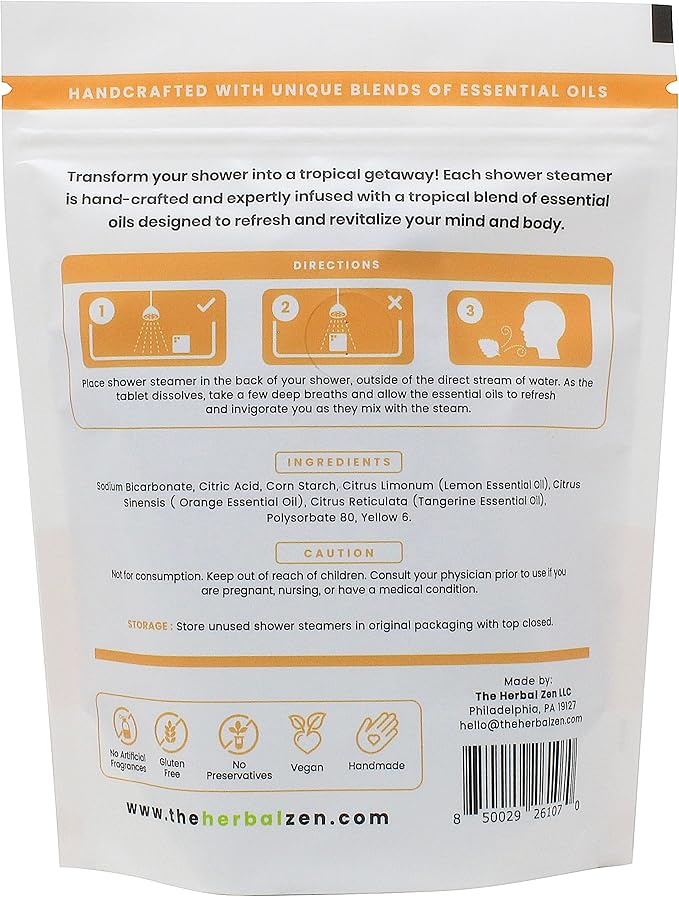 Aromatherapy Shower Steamer Gift Set - USA Made Mothers Day Gift for Mom - Shower Bomb Tablets Made with Soothing Natural Essential Oils - Relaxation Gift for Women and Men