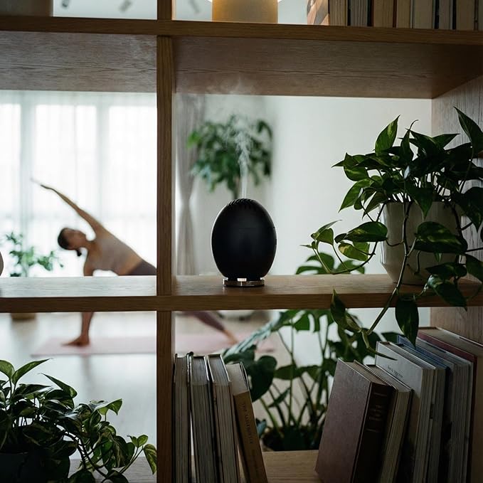 Orbby Aroma Diffusers for Home | Small Incense Burner : Waterless Cordless Electric Car Scent Air Freshener for Room Office Travel Diffueser -Non Toxic,Timer Automatic Difusor de Aromas para Casa