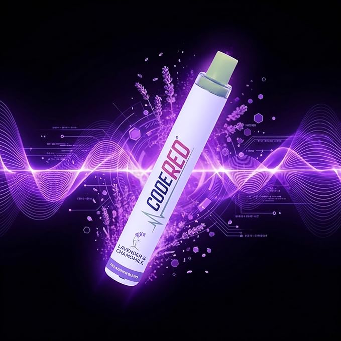 Code Red V-Aid Lavender Herbal Stick - Portable Herbal Stick with Ashwagandha, Apigenin, L-Theanine & Essential_Oil Lavender - Companion for Daily Routines (1 Count)