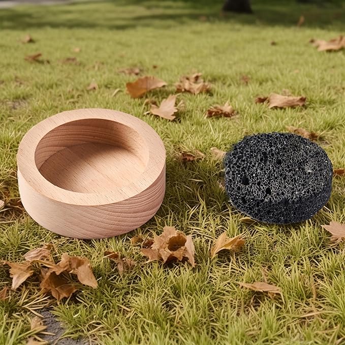 Small Passive Lava Rock Diffuser for Essential Oils Great for Decorating at Desk, Office or Car