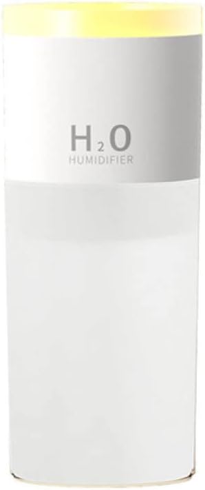 humidifier 500ML New Air Humidifier Chargeable Creative Fog Ring Large-Capacity air Diffuser Large Fog Volume Atomizer with Night Light White (Color : White)