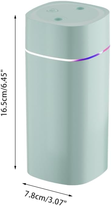 Small Humidifier, 600ML Dual Channel Mist Humidifiers, Auto Shut Off Portable Diffuser for Bedroom Office