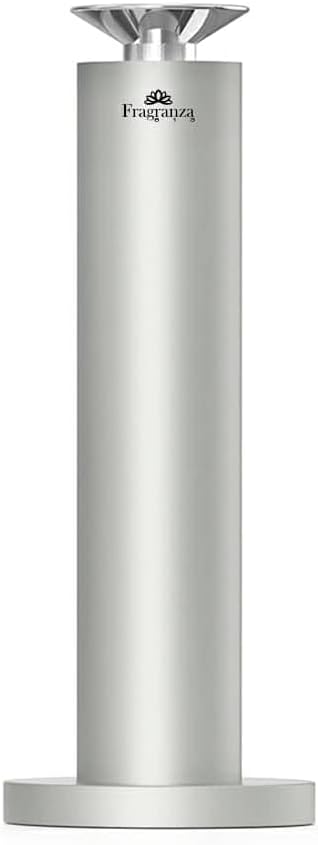 Fragranza613 Venice Mini Wireless Smart Essential Oil Diffuser – Ultra-Quiet, App & Remote Controlled, Adjustable Intensity, Covers Up to 3,000 sq ft, 20% More Scent, Energy-Efficient (Silver)