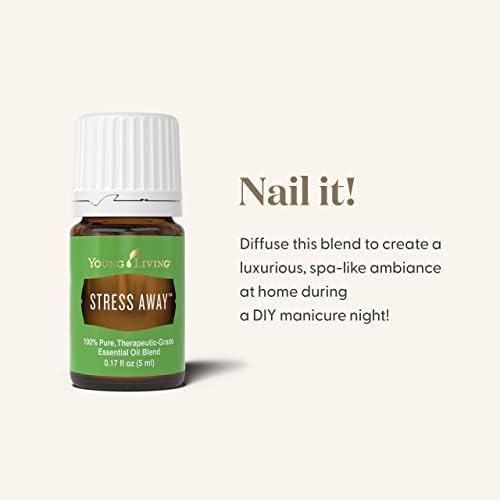 Young Living Stress Away Essential Oil Blend 5ml – Aromatic Oil with Lavender & Cedarwood | Aromatherapy for Relaxation, Diffusers & Home Wellness