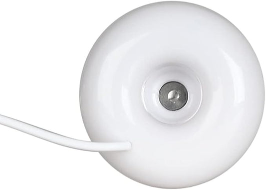 Mini USB Air Humidifier, Rechargeable Donut Shape Float Humidifier for Home Office Desk, Quiet & Portable, White