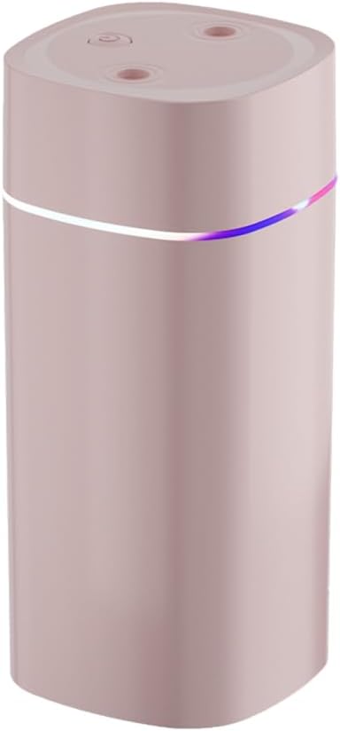 Small Humidifier, 600ML Dual Channel Mist Humidifiers, Auto Shut Off Portable Diffuser for Bedroom Office