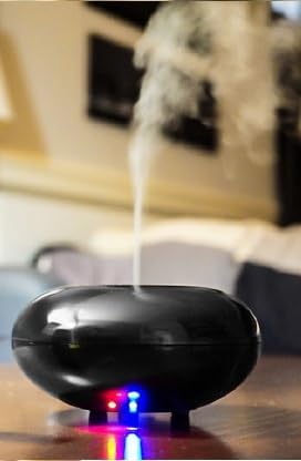 Black Mizu(Water) Sleek Design Essential Oil Ultrasonic Diffuser Timer LED Light Aromatherapy