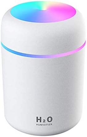 2 in 1 USB Electric Aromatherapy Oil Diffuser Ultrasonic Air Humidifier Mist Maker with Colorful Light for Home Office and Car (Pink)