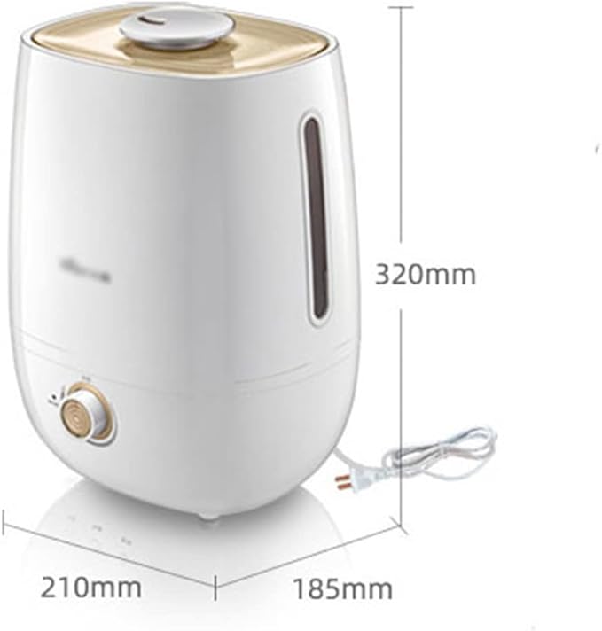 Humidifier for Bedroom - Auto Shut-Off - 5L High Capacity Humidifier Oil Diffuser Quiet Humidifiers for Home Large Room with Adjustable 360° Rotation Nozzle Cool Mist Humidifier