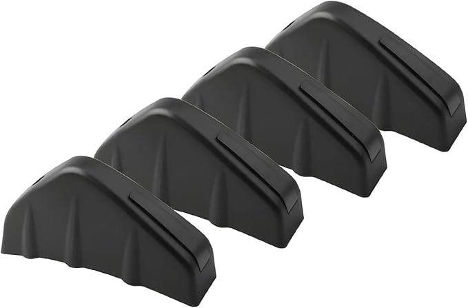 4pcs Car Rear Lower Bumper Wing Lip Diffuser, Anti-Crash Accessories Spoiler Shark Fin Protector, Rear Bumper Splitter Lip Wing with Screw, Universal Auto Decoration for Car SUV Truck
